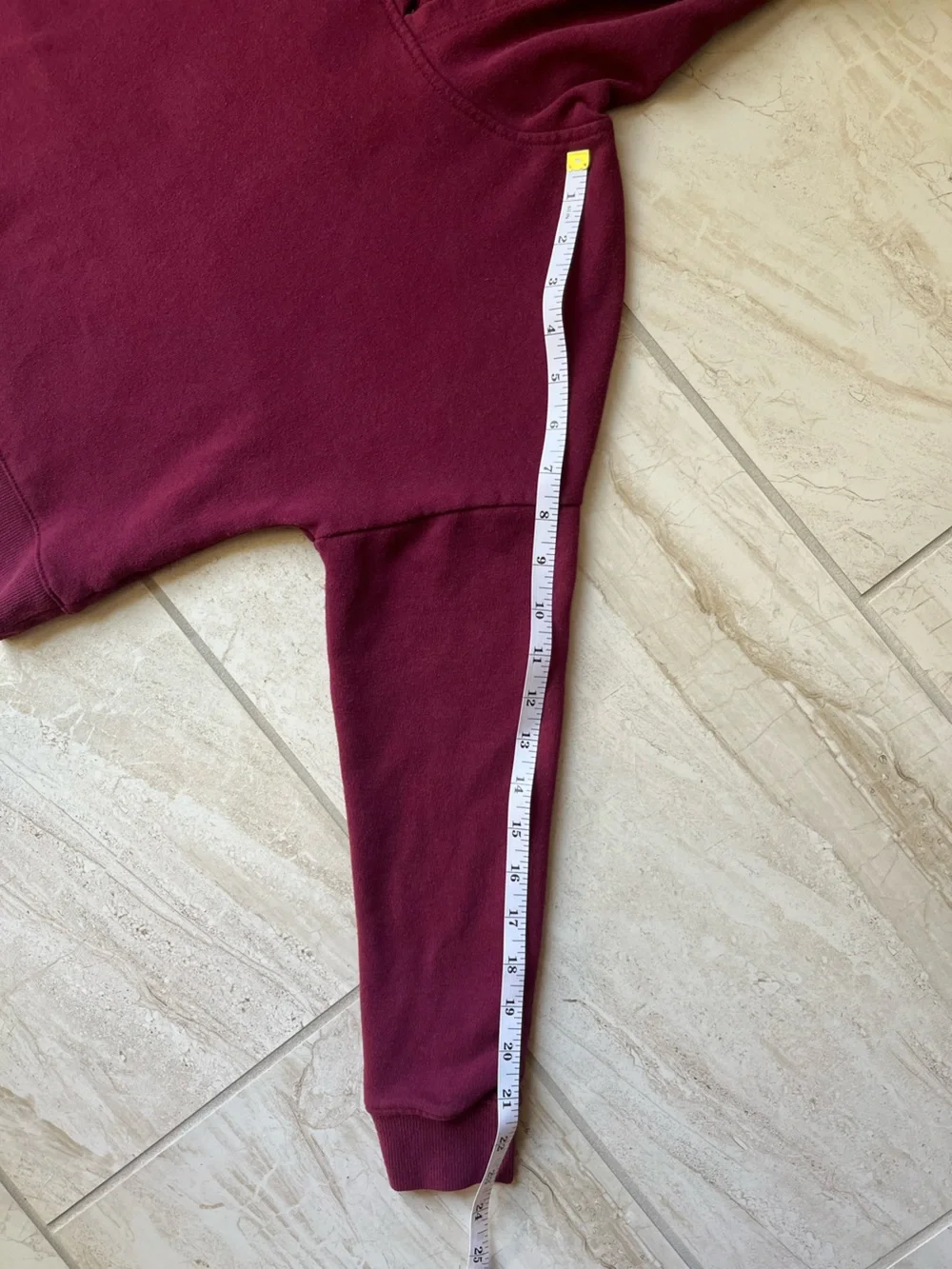 Justice Active Burgundy Cropped Hoodie Sweatshirt Girls Size 12 Athleisure